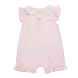 Mintini Girls Baby Pink Romper