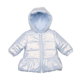 Girls New Season Mintini Padded Blue Coat With Hood