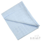 Soft Touch Muslin Square - Blue