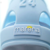 Marena Matt Pastel Jelly Sandals - Blue