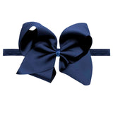 Girls Navy Bow Headband