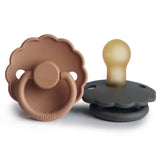 Frigg Unisex Daisy Latex 2-Pack Dummys Peach Bronze/Graphite Size 2