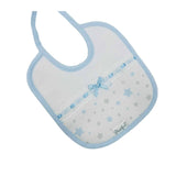 Perfect Little Thing Star Print Bib - Blue