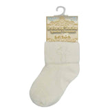 Perfect Little Thing Christening Ankle Socks - Cream