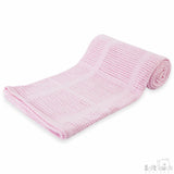 Perfect Little Thing Personalised Soft Touch Cellular Pram Blanket - Pink