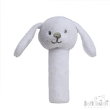 Baby's Soft Touch White Bunny Squeaky Toy