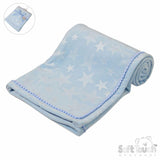 Perfect Little Thing Blue Star Embossed Blanket