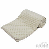 Soft Touch Baby's Beige Dimple Blanket