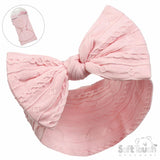 Soft Touch Pink Cable Headband with Bow