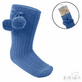 Soft Touch Elegance Steel Pom Pom Sock