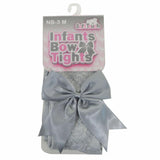 SOFT TOUCH Girls Tights with Bow Detail - Grey