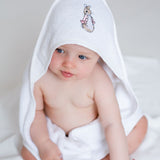 Flopsy Bunny Baby Girls Hooded Towel - White