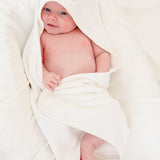 Peter Rabbit Baby Hooded Towel - White