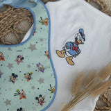 Personalised Duck Baby Vest & Handmade Bib Set – Luxury Baby Girl Outfit