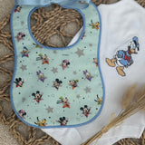 Personalised Duck Baby Vest & Handmade Bib Set – Luxury Baby Girl Outfit