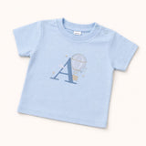Personalised Blue Hot Air Balloon Initial Top