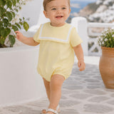 Lemon Boys Sailor Bubble Romper