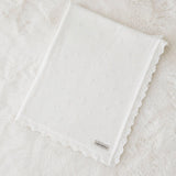 Luxury Cotton Baby Shawl – Soft Knitted Newborn