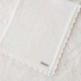 Luxury Cotton Baby Shawl – Soft Knitted Newborn