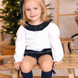 The Balmoral Tartan Girls Christmas Bloomer Set