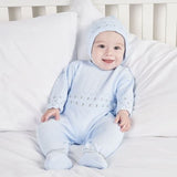 Dandelion Blue Zig Zag Onesie and Hat Set