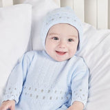 Dandelion Blue Zig Zag Onesie and Hat Set