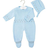 Dandelion Blue Zig Zag Onesie and Hat Set