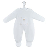 Dandelion Teddy Bear Knitted Onesie - White