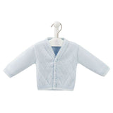 Dandelion Boys Diamond Knitted Cardigan - Blue