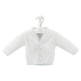 Dandelion Boys Diamond Knitted Cardigan - White