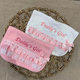 Perfect Little Thing Daddy's Girl Bib - White