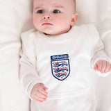 Baby Boy's England Football Babygrow And Bib