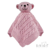 Perfect Little Thing Cable Knitted Teddy Comforter - Dusky Pink