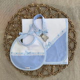 Perfect Little Thing Boys Muslin and Bib Gift Set - Blue