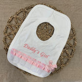 Perfect Little Thing Daddy's Girl Bib - White