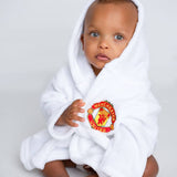 Baby Boys Manchester United Dressing Gown - White