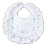 Sarah Louise White And Blue Smock Bib