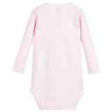 Babidu Girls Baby Cotton Cross Bodysuit - Pink