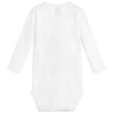 Babidu Unisex Baby Cotton Cross Bodysuit - White