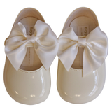 Baypods Baby Girls Ivory Big Bow Pre-Walker Shoes