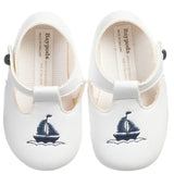 Baypods Navy Blue Sailors Soft Pram Shoe