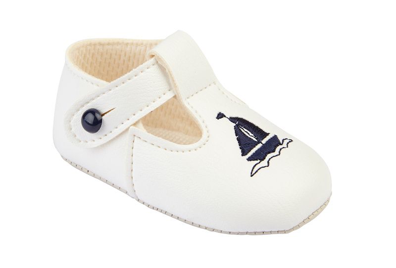 Baypods Navy Blue Sailors Soft Pram Shoe