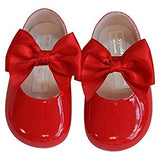 Baypods Baby Girls Red Big Bow Pre-Walker Shoes