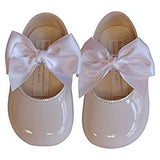 Baypods Baby Girls White Big Bow Pre-Walker Shoes