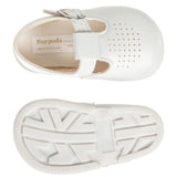 Baypods Unisex White T-Bar Hard Sole Shoes