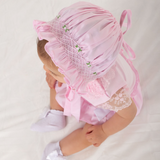 Caramelo Kids Hand Smocked Pink Bonnet