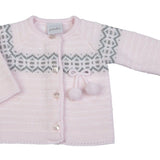 Dandelion Baby Dandelion Checked Cardigan - Pink