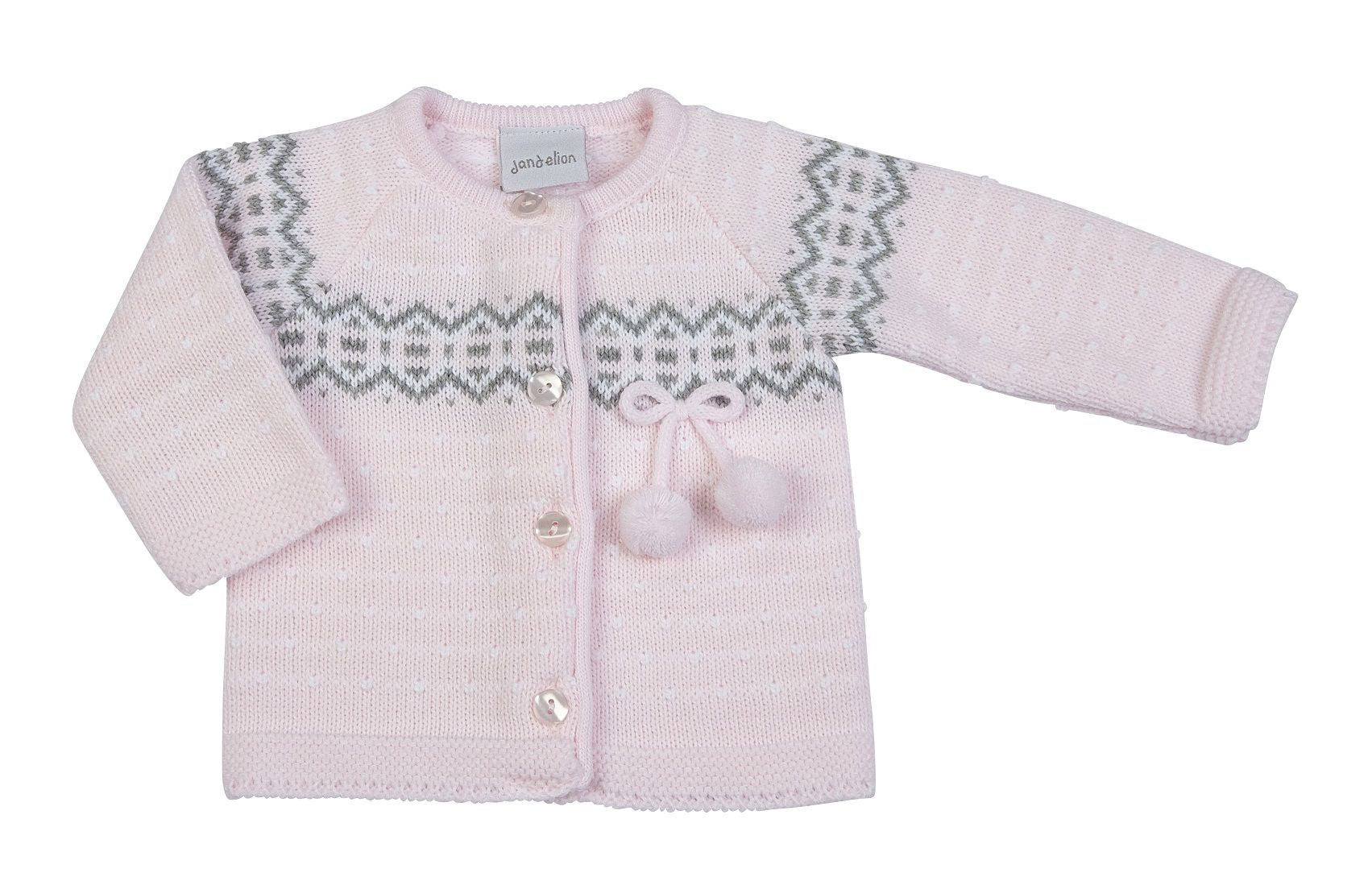 Dandelion Baby Dandelion Checked Cardigan - Pink