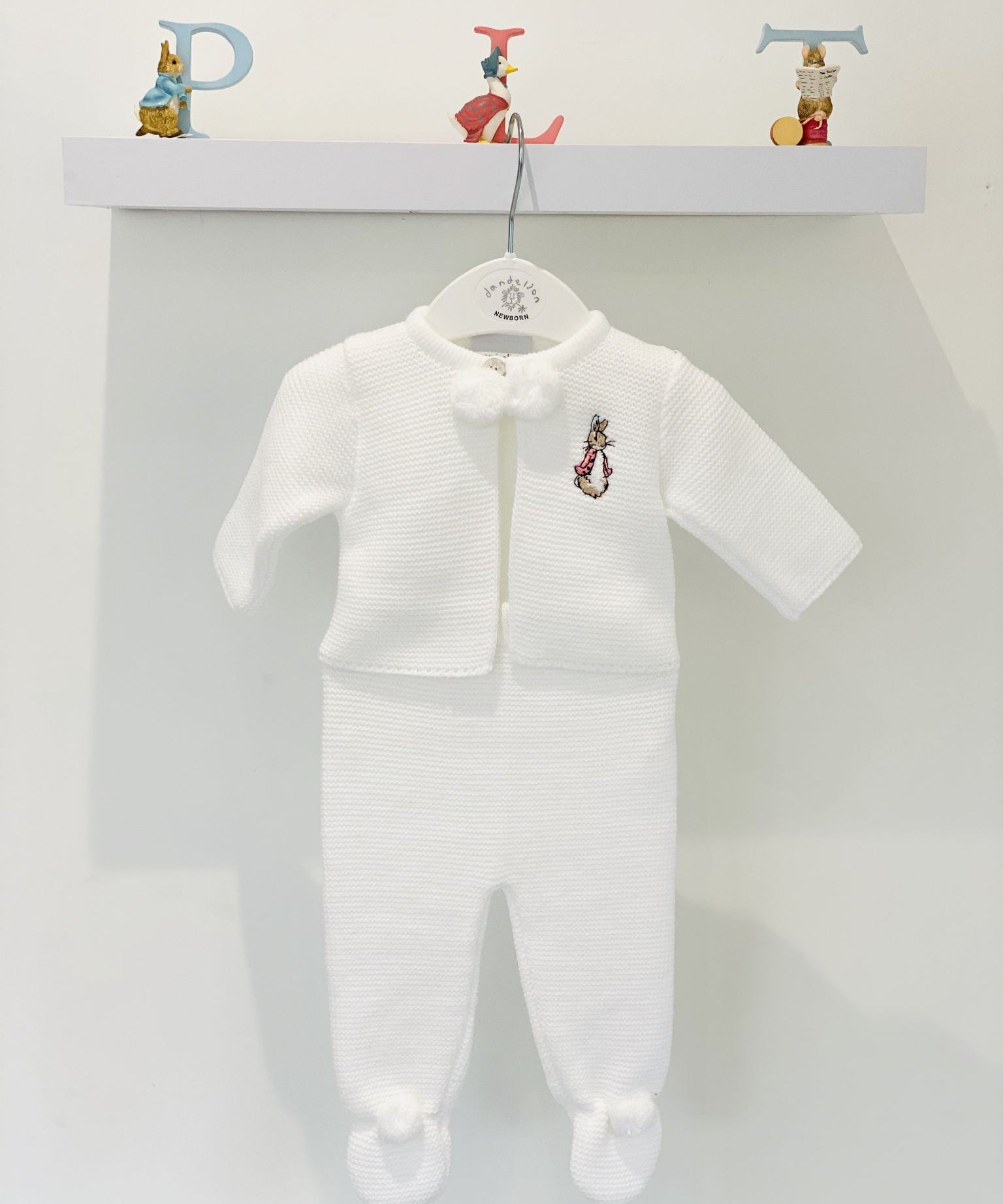 Flopsy Bunny Pom Pom Suit - White