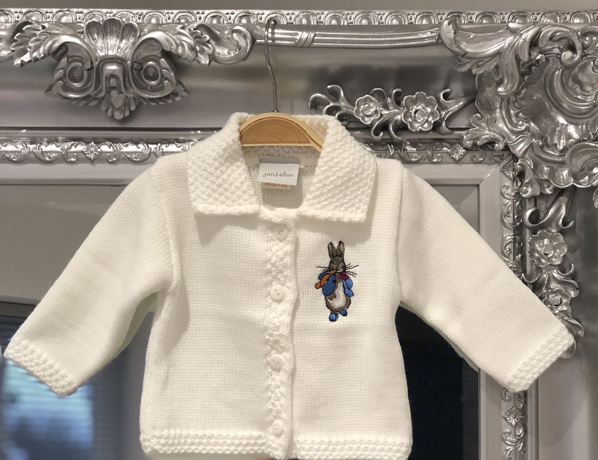 Dandelion Old Peter Rabbit Cardigan - White